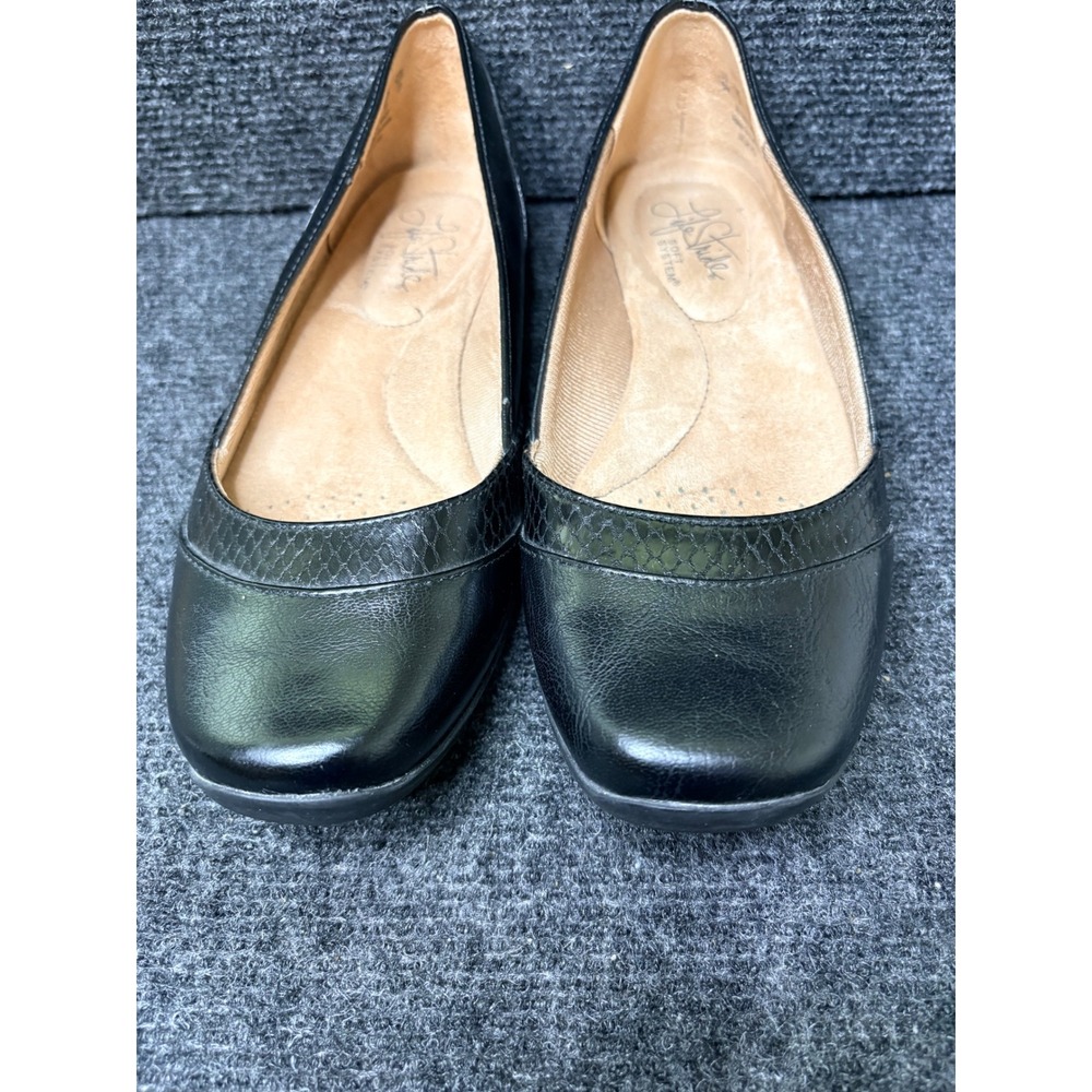 LifeStride Deja Vu Black Ballet Flats Womens 6M Soft System Comfort Shoes - Picture 2 of 10